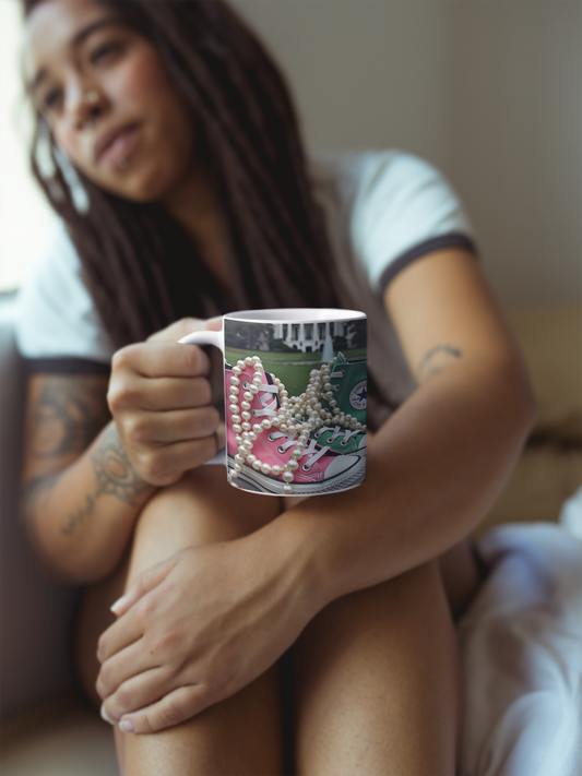 Chucks and Pearls Tumbler Celebrate Unity & Support Kamala Harris 2024