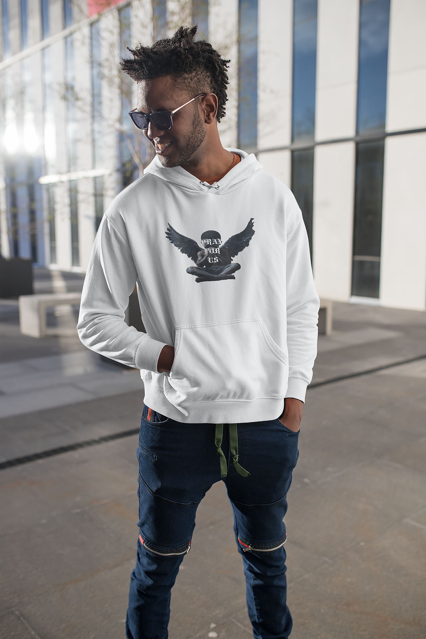 Pray For Us Angel Hoodie - Limited Edition