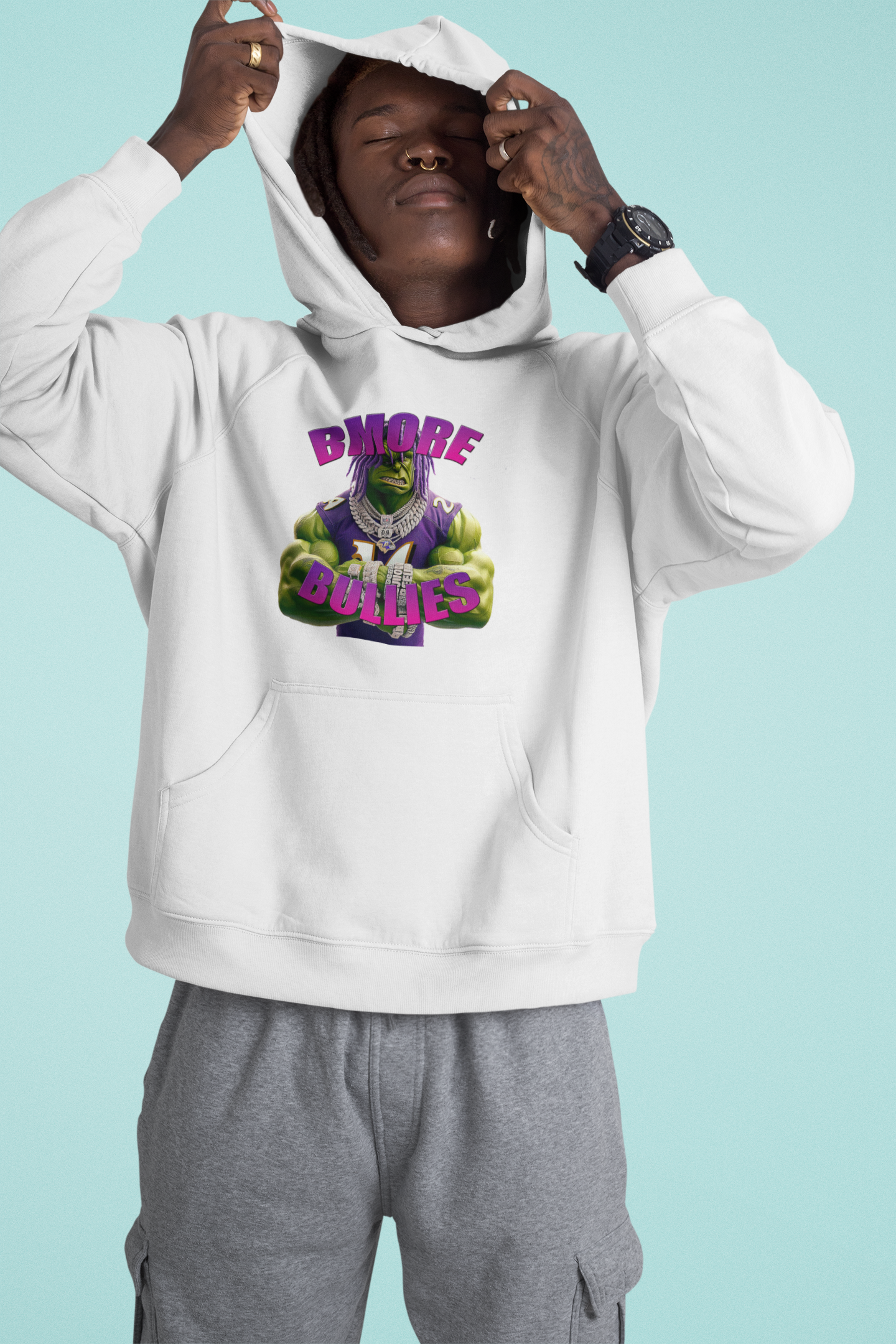 Bmore Bullies Football Hoodie - For the True Ravens Fan