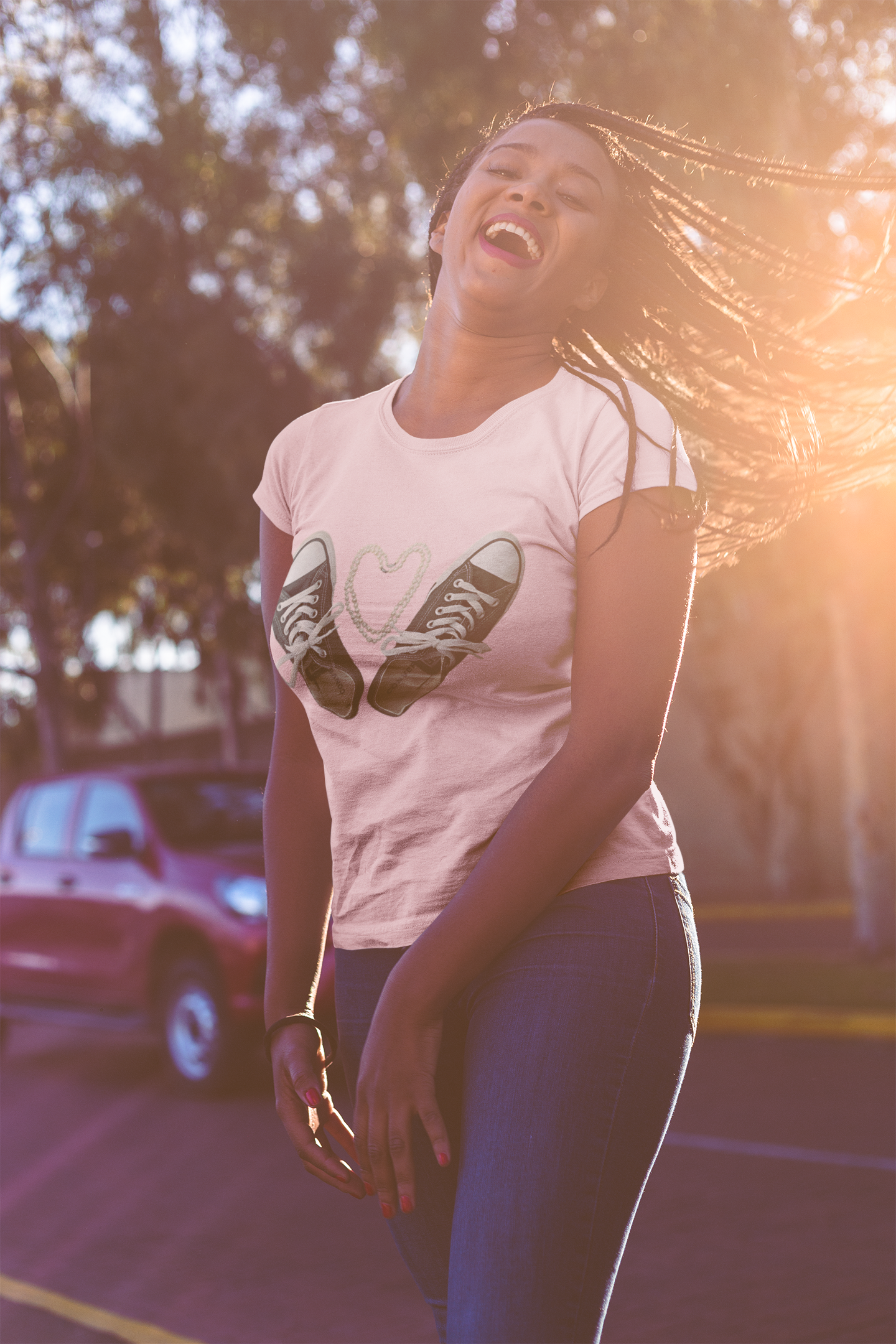 Chucks and Pearls T-Shirt – Show Your Support for Kamala Harris 2024