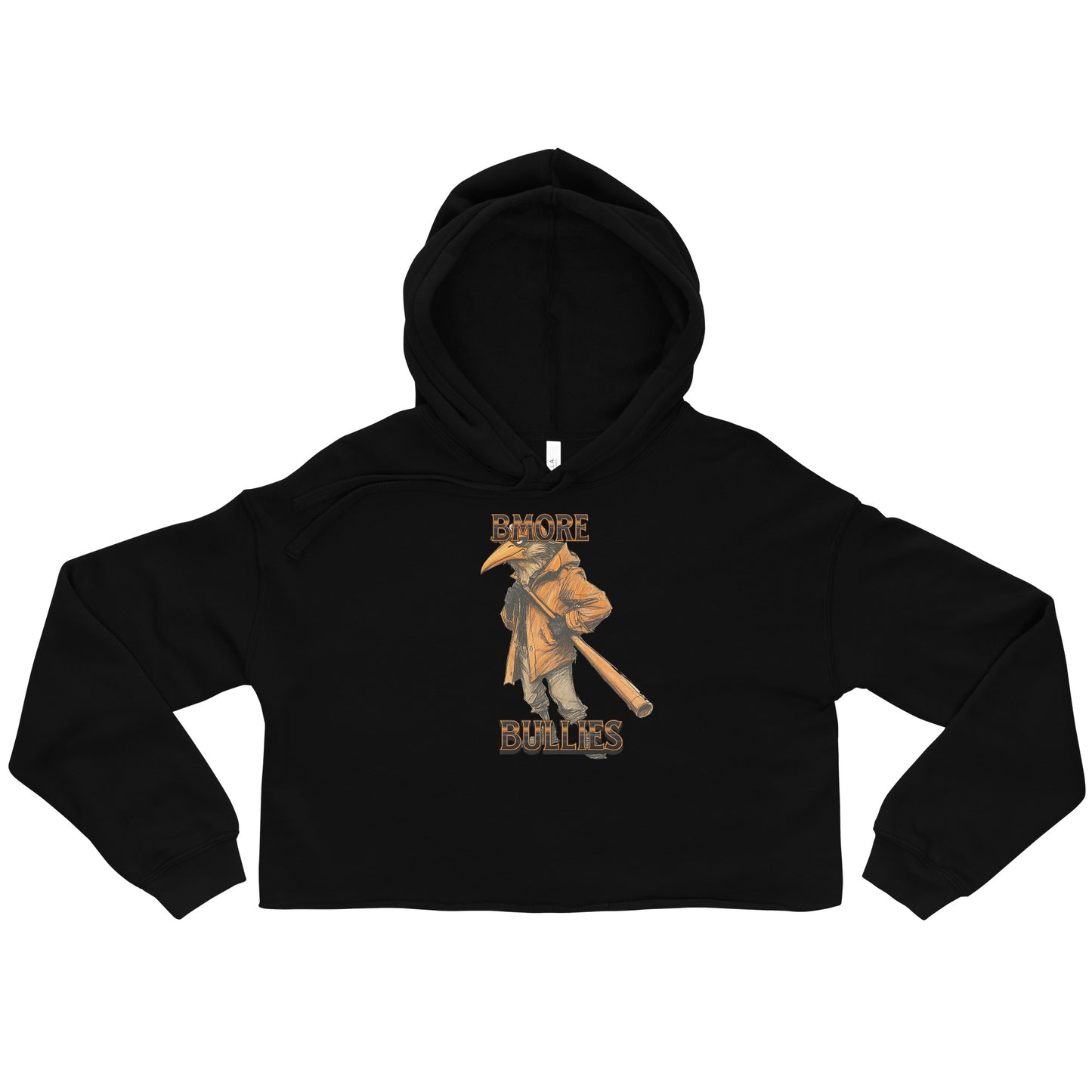 Bmore Bullies Crop Top Hoodie - Orioles Edition